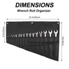 Wrench Organizer,Tool Roll Pouch – 16-Pocket Waterproof Oxford Cloth Wrench