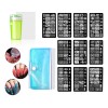 Estampas Sello Uñas 12 Sellos Uñas Decoración:10 Placas Uñas,estampador,raspador