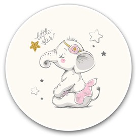 2 x 15cm Vinyl Stickers - Cute Baby Elephant Cartoon Decals 12871