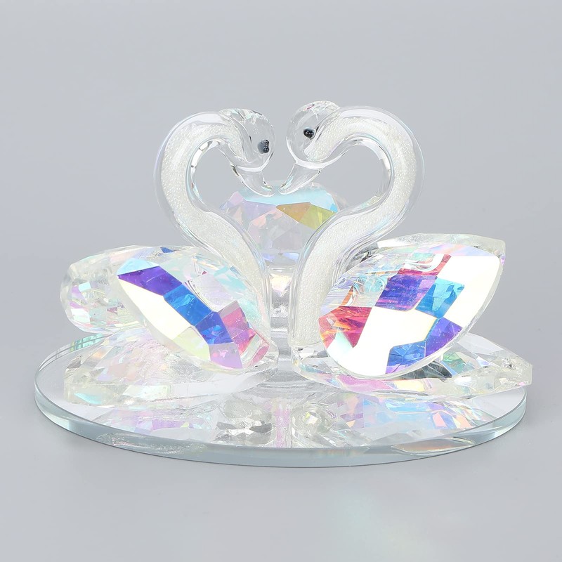 Nail Art Dappen Dish Swan Shape Crystal Cup Glass Acrylic