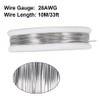 sourcing map 0.3mm 28AWG Heating Resistor Wire Wrapping Nichrome Resistance