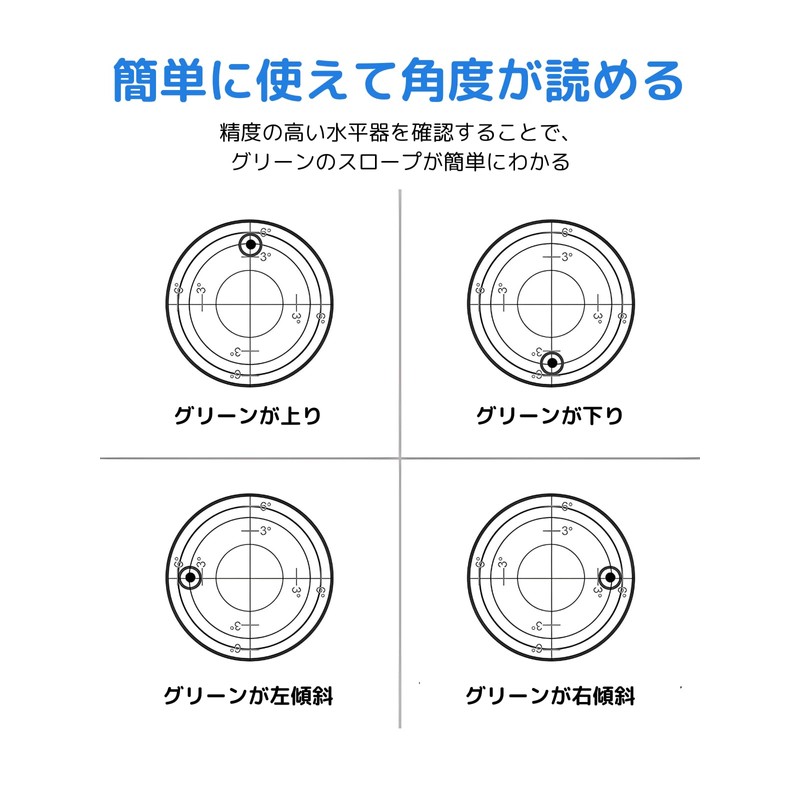 Golf Marker Leveler for Practice on Green (Blue)