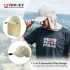 TOP-EX Mens Summer Baseball Cap with Neck Shade - Waterproof
