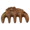 2Pcs Meridians Comb 5 Tooth Portable Sandalwood Rosewood for Head
