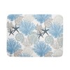 Coastal Blue Gray Dish Drying Pad 18 x 24 Inch