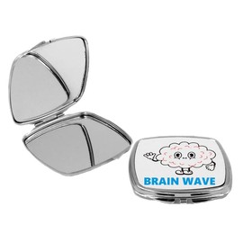 Sam Sandor - Brain Wave - Square Compact Mirror Personal Mirror