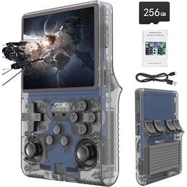 30000 Games in 1Handheld Game Console,3.5-Inch IPS Screen Retro Gaming Console,30000 Classic Games, 3800mAh,20＋Mainstream Emulator,Built-in 256G TF Card