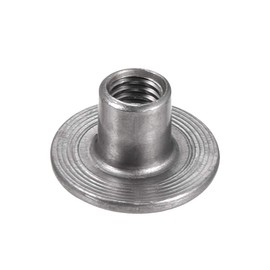 sourcing map Pack of 30 M5 x 15 x 1.2 mm T Nut Carbon Steel Mounting Material Fastening Through Hole Flange Insert Female Thread