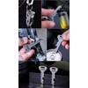 Sanrenmu Keychain EDC Multi Tools Kit with Nail Puller Bottle