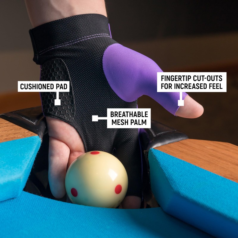 McDermott Billiard Pool Cue Glove - for Right Hand (Left-Handed