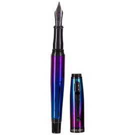 Monteverde Invincia Fountain Pen - Broad Nib, Black Ink Fountain Pen, Nebula (MV42521)