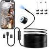 Endoscope Camera with Light, 1920P HD Borescope Camera with 8
