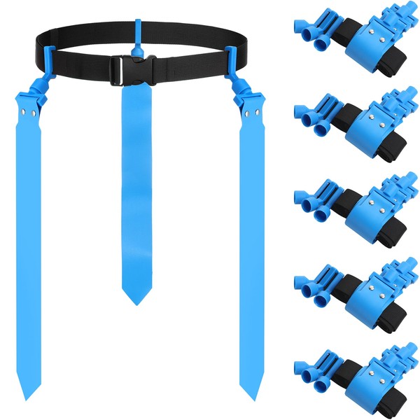 Junkin 6 Players Flag Football Belts and Flags Set Adjustable