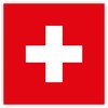 HouseholdBasics 10 x Switzerland Flag Stickers 5.2 x 5.2 cm