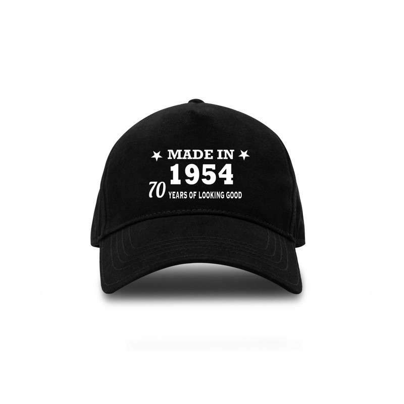 Print4U Made in 1954 70th Birthday Baseball Cap 70 Year