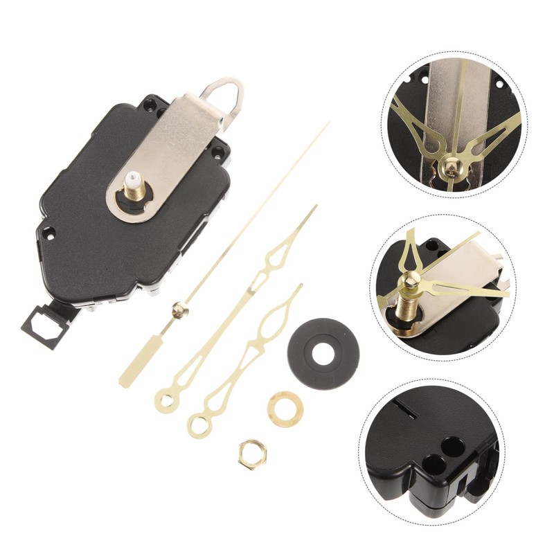 Gadpiparty 1 Set Clock Movement Mechanism Kit with Clock Hands