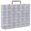 Geroosaty Large Plastic Organiser Box with 48 Compartments and Adjustable