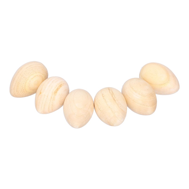 Wood Eggs Shakers Set Natural Wooden Egg Rattle Musical Percussion