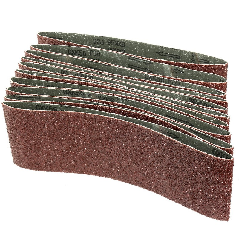 uxcell 4-Inch x 24-Inch Aluminum Oxide Sanding Belt 36 Grits