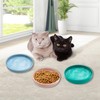 Apatal Silicone Cat Food Bowl Shallow Dishes 5.9in Wide Cats