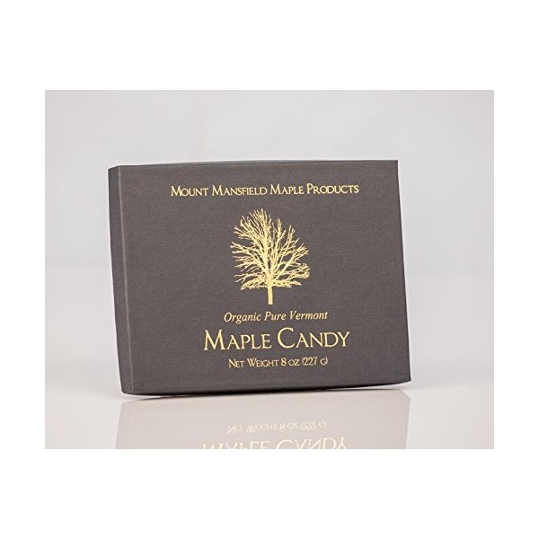 Mount Mansfield Maple Certified Organic Pure Vermont Maple Candy (Half Pound)