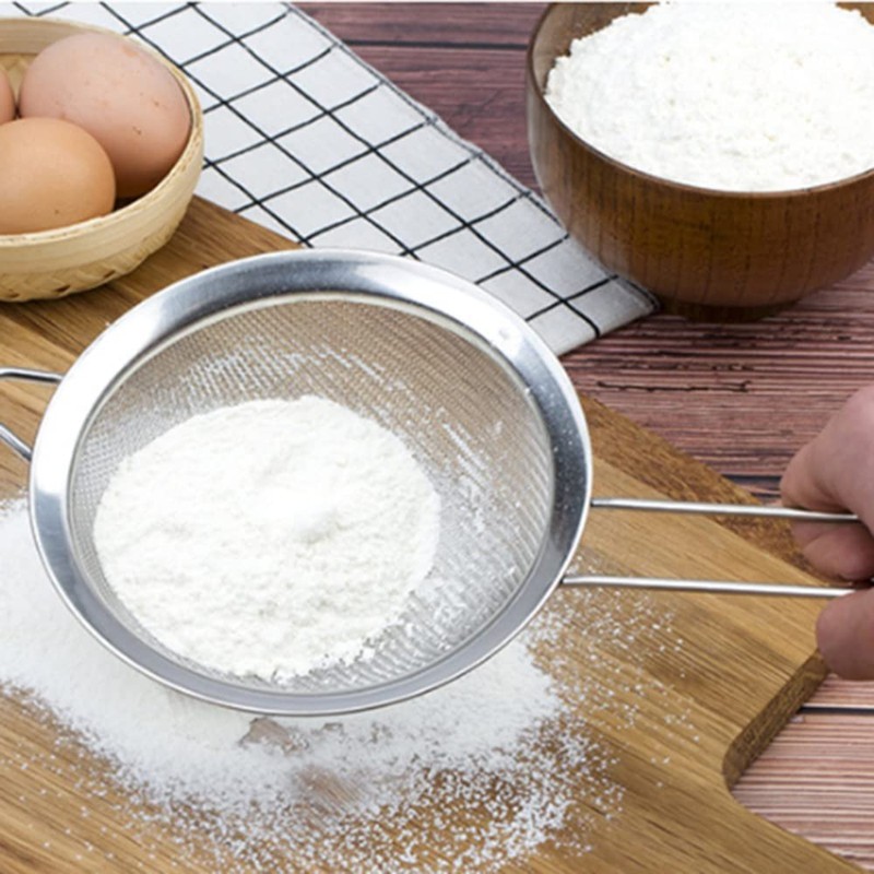 SEIWEI Wire Fine Mesh Sieve Oil Strainer Flour Colander Sifter