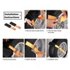 2Pcs Car Escape Board Chain Design Portable Anti Slip Rugged