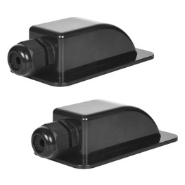 Pack of 2 roof feedthrough, waterproof ABS motorhome cable guide, solar cable guide, for cable outer diameter 3-12 mm, for solar system, motorhome, caravan, boat, satellite system and air conditioning