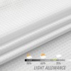Home Queen White Waffle Bathroom Window Curtains, Water Repellent Rod
