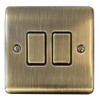 Antique Brass Switch (2 Gang) - BAB02