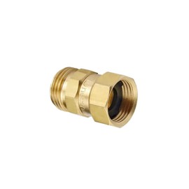 Underhill Garden Hose Nozzle Connector 3/4” Attachment for a Kink Free Rubber Hose, Brass Fittings, Twist-Ease, HSF-075