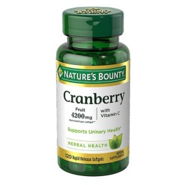 Nature’s Bounty Nature's Bounty Cranberry 4200 mg with Vitamin C 120 Softgels 2 Pack Exp 09/25