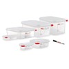 Araven 03350 PP Food Container GN with Lid, 1.1 L,