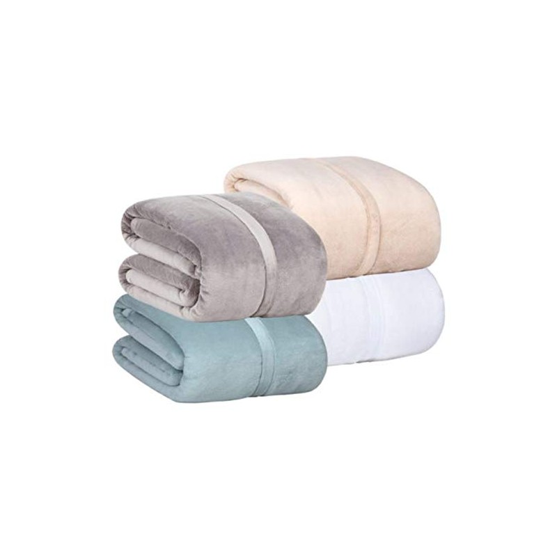 Berkshire Serasoft Plus Plush Polyester Blanket, Grey King