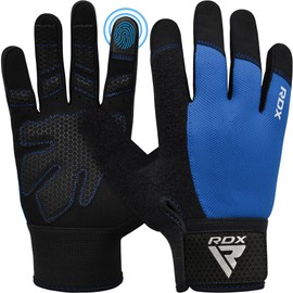 RDX Weight Lifting Gloves Workout, Full Finger Touch Screen, Breathable Anti Slip Padded Palm Protection, Fitness Strength Training Powerlifting HIIT WOD Exercise, Men Women Home Gym Cycling