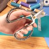 Antique Style Heirloom Craft Embroidery Scissors w/Decorative Cast Handles, Delicate