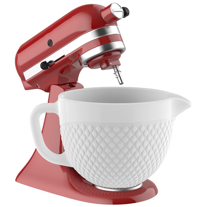 GVODE Ceramic Mixer Attachment Fit 4.5-5Q Tilt-Head Models, 5Qt Ceramic