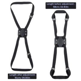 Luggage Straps Bag Bungees Elastic Travel Essentials Accessories Adjustable Size Luggage Straps for Add a Bag Easy to Travel Suitcase Elastic Strap Belt - Black