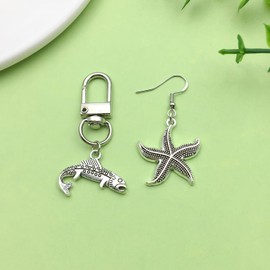 Sailanzi 102pcs Ancient Silver Alloy Ocean Series Pendant Jewelry Making DIY Keychain Earrings Pendant Various Design Charms for Jewelry Making Bracelets Necklace (M292)