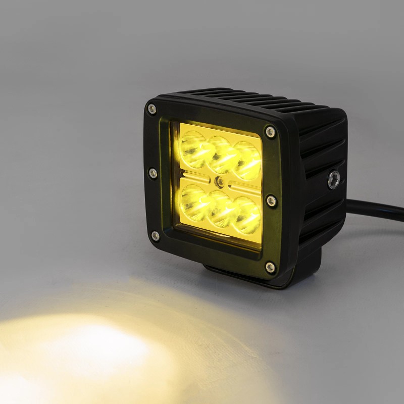 WEISEN 3'' 48W Amber LED Pod Ditch Light Mount Wire