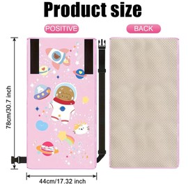 ARROMI Baby Airplane Bed, Airplane Seat Extender Kids, Toddler Airplane Seat Bed for Toddler Baby, Airplane Travel Essentials for Kids Rest Legs, Portable Toddler Bed and Lie down on Plane (Pink)