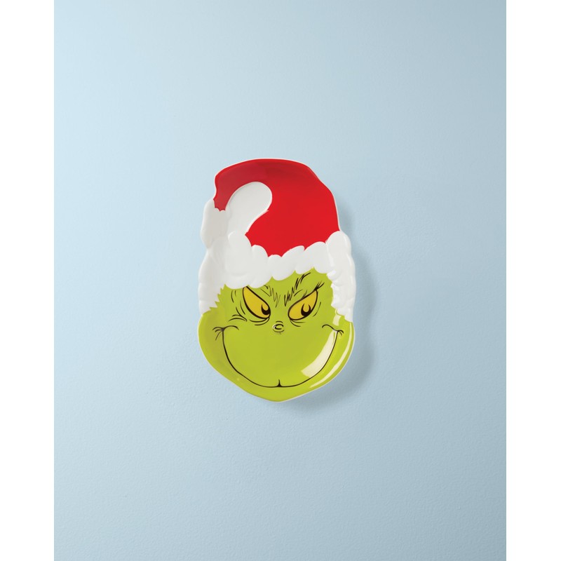 Lenox 894168 Merry Grinchmas - Plato de caramelo para Navidad