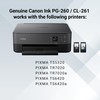 Canon PG-260 / CLI-261 Genuine Ink Value Pack (2 Cartridges),
