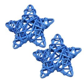 Red White and Blue Decorative Hanging Willow Balls for Patriotic Independence Day, Home Decoration, Vase, Bowl Filler, Ornament Decoration, Wind Chime, Wind Chime (Blue, One Size)