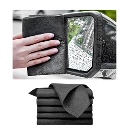FSTURIOS 5PCS Thickened Magic Cleaning Cloth, 10"×8" Microfiber Cleaning Cloth Streak Free Polishing Towel, Reusable Lint Free Cleaning Rags for Car Mirror Glass Window TV Screen