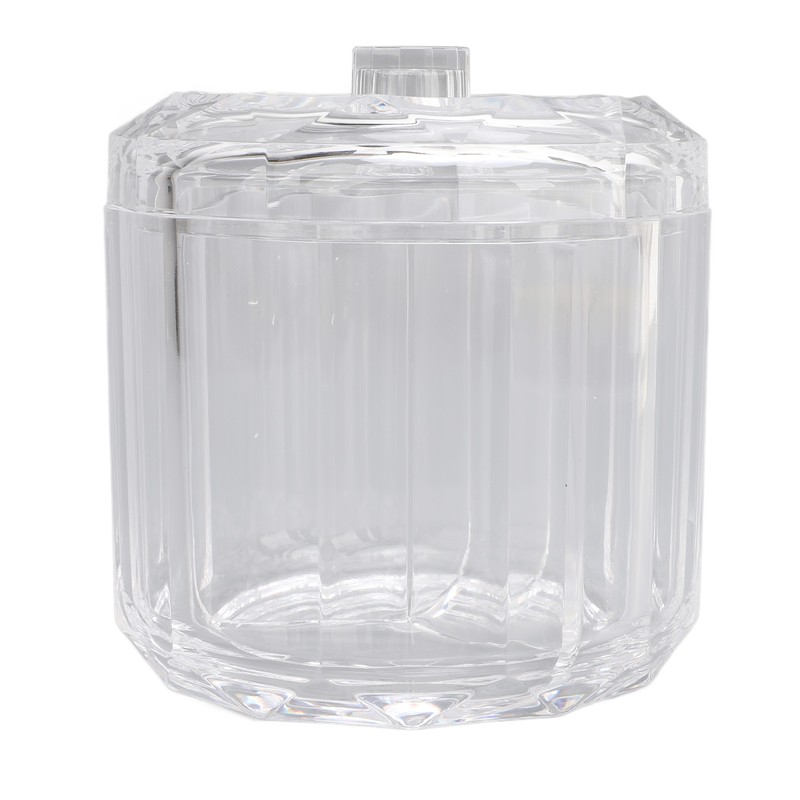 Cotton Swab Holder with Lid Clear Dust Proof Waterproof 3