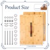 RANERVZ Large Bookbinding Press with Portable Handle, Bamboo Wood Oversized