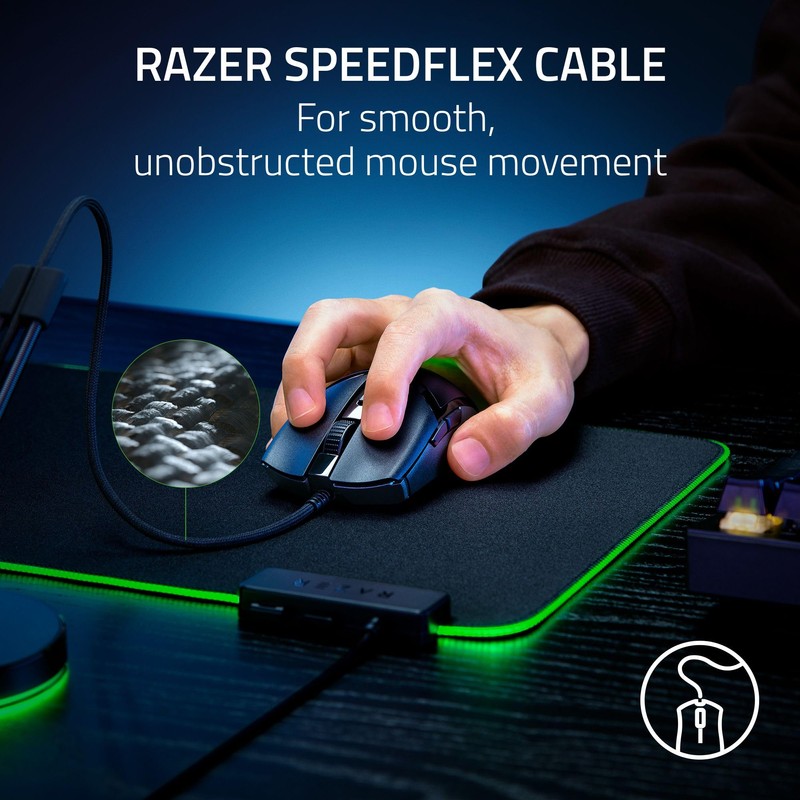 Razer Cobra - Ratón Gamer Ligero con Cable Chroma™ RGB,