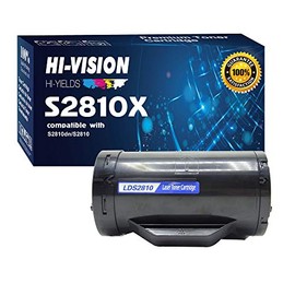 HI-Vision 1 Pack Compatible DELL S2810X High Yield (6,000 Pages, 593-BBMF) Black Toner Cartridge Replacement for H815dw / S2810dn / S2815dn Printers