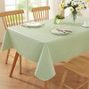 Rectangle Tablecloth,wipeable Vinyl Tablecloths with Flannel Backing,Plastic Outdoor Oil-Proof Waterproof